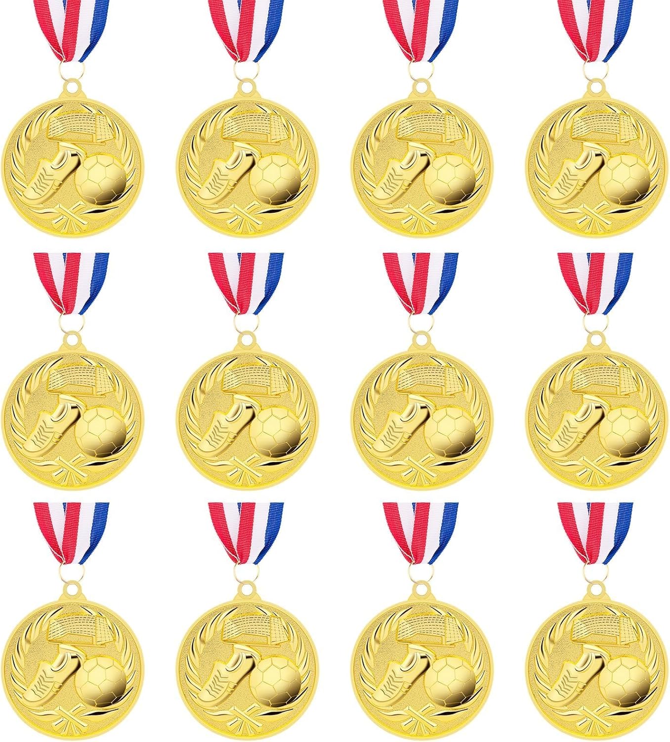 Paquete de 12 Medallas de Fútbol