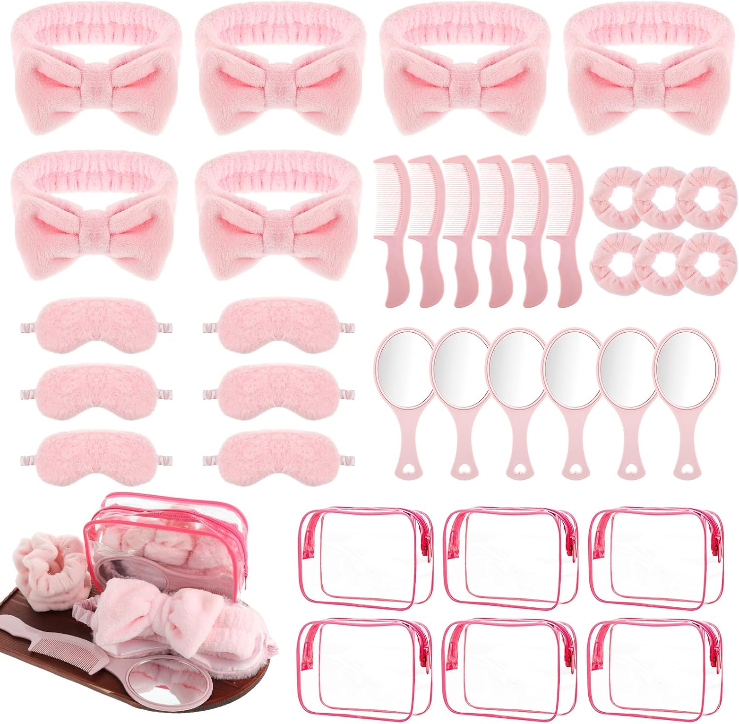 Juego de 36 suministros para fiestas de pijamas de spa