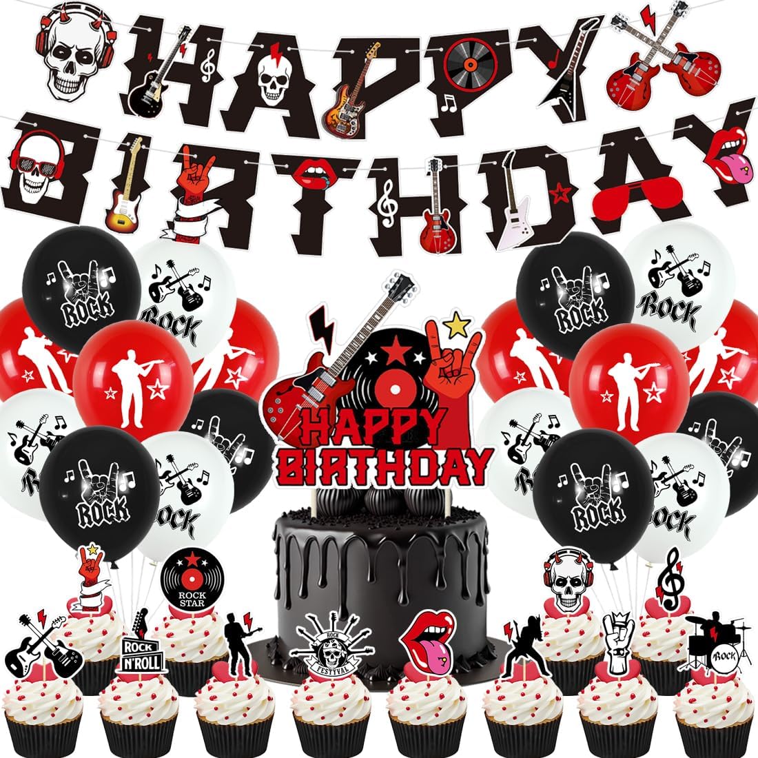 Decoración de Cumpleaños de Rock and Roll, Doyomtoy