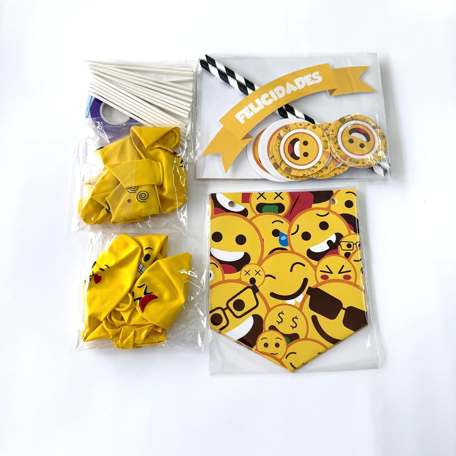 Kit de Decoración para Fiesta de Cumpleaños Emojis