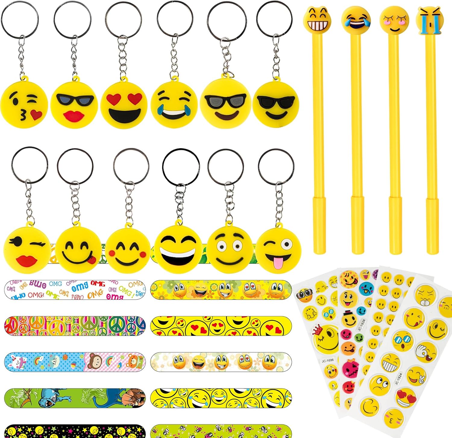 Juego de 48 piezas de emoji para fiestas