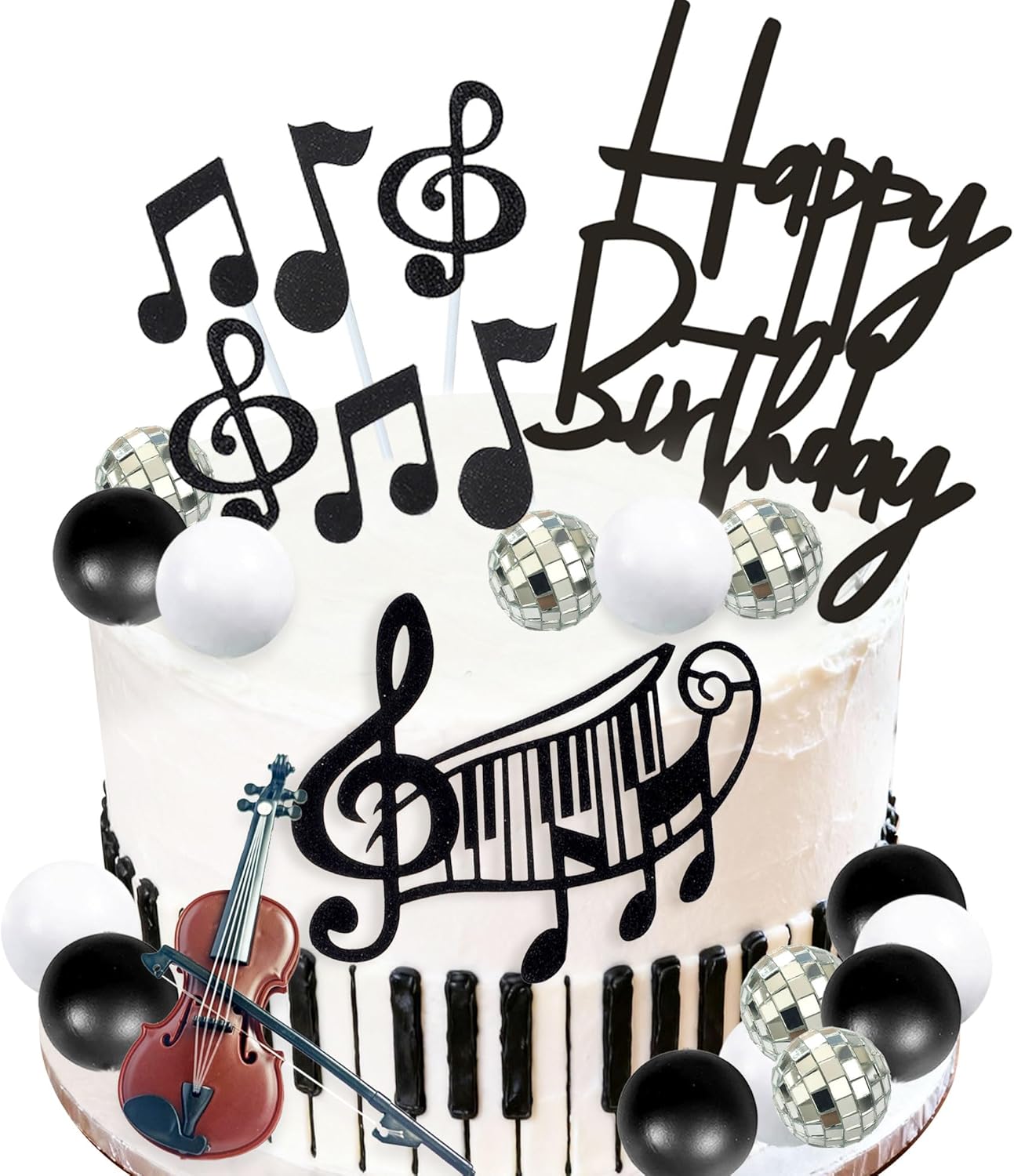 Decoracion pasteles violines musica musicos fiesta cumpleanos