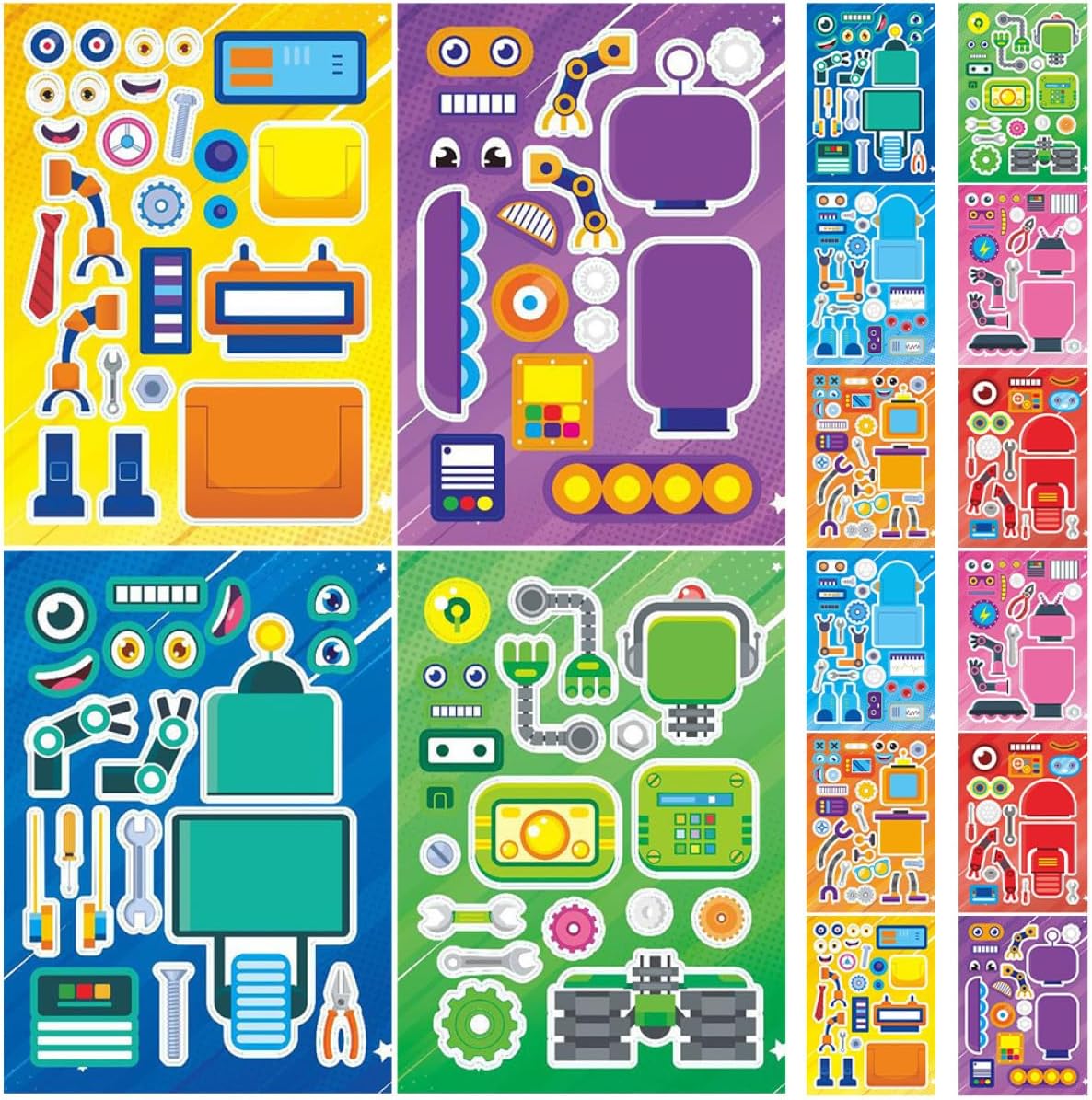 Homoyoyo Pegatinas de Robot DIY para Manualidades