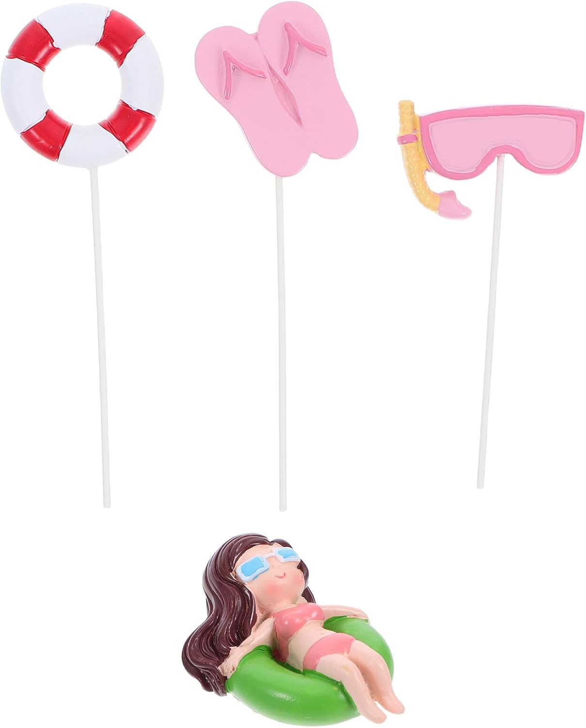 BESTYASH Adornos para Tartas de Fiesta Playa