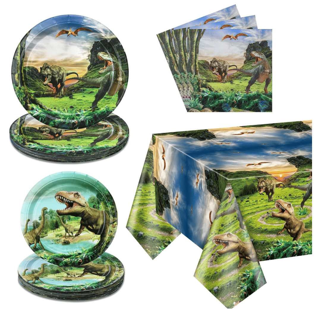 Decoraciones Vajilla de Dinosaurios