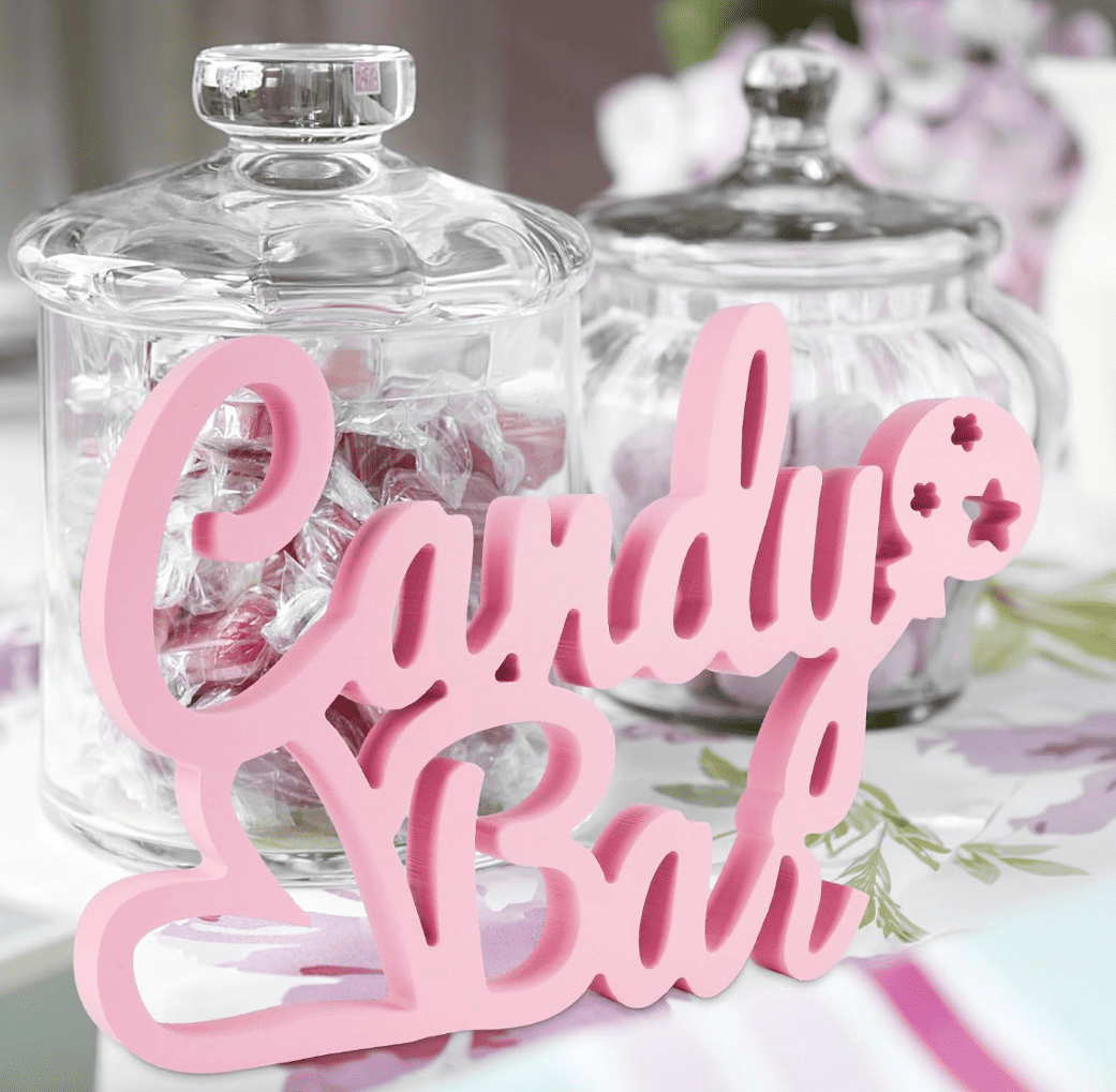 Rosa Candy Bar Decorativo