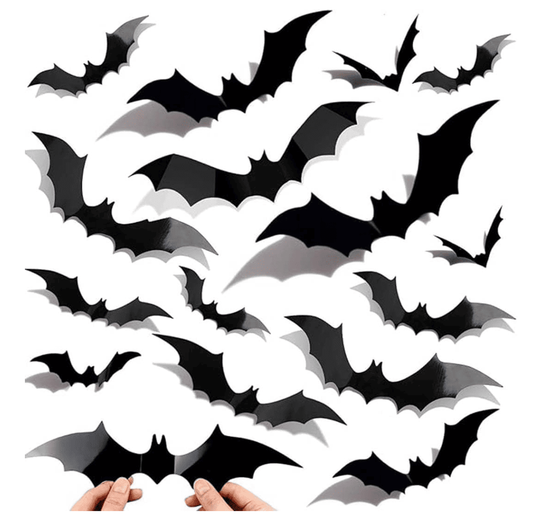 60 Pegatinas de Murciélago 3D