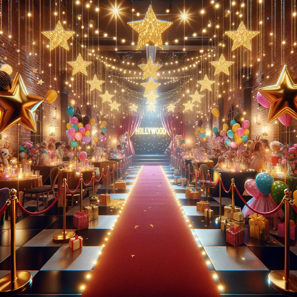 Fiesta Infantil Temática de Hollywood: ¡Luces, Cámara, Diversión!