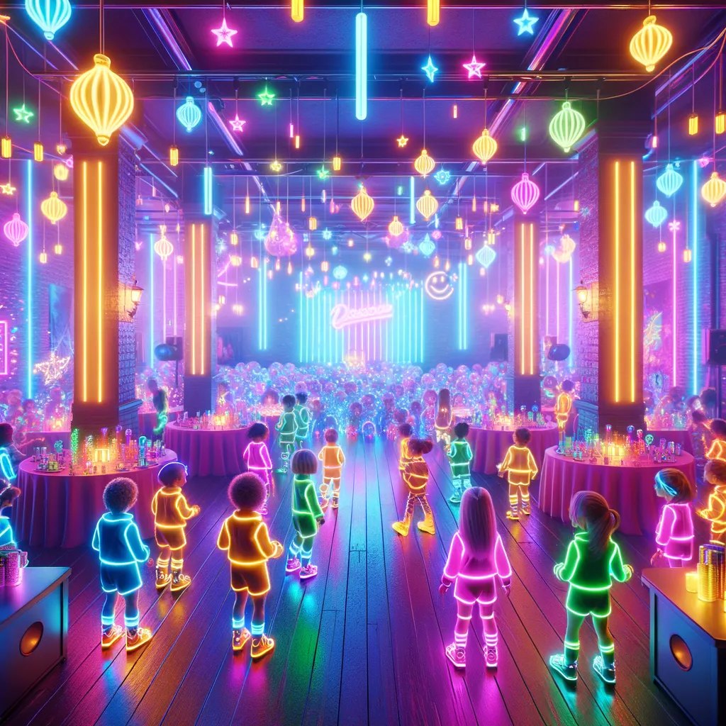 Cómo Organizar una Fiesta Neón para Niños que Brille con Luz Propia