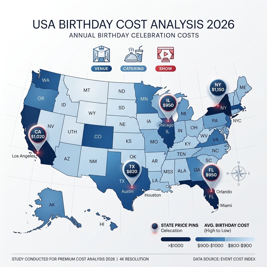 Guide 2026: How much does a kids' birthday party cost in the US?
