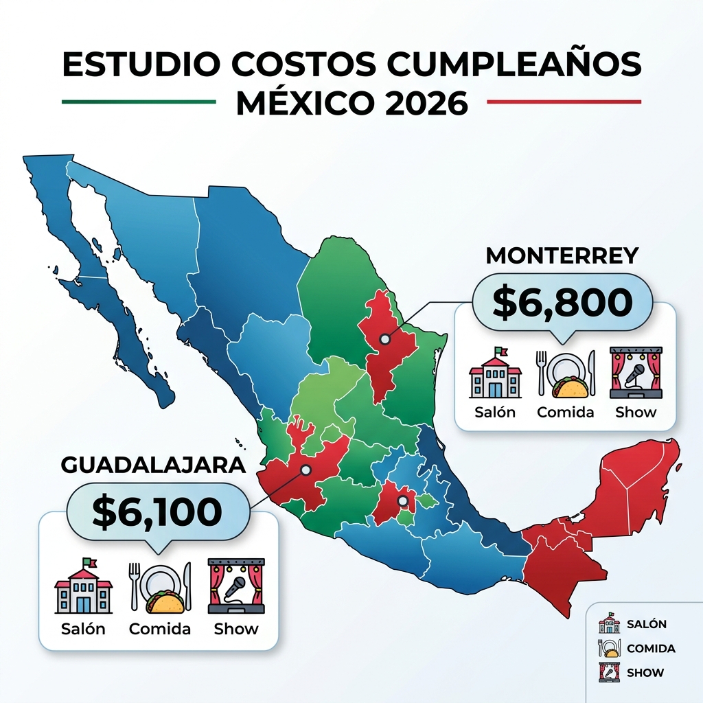 Guía 2026: ¿Cuánto cuesta un cumpleaños infantil en México?